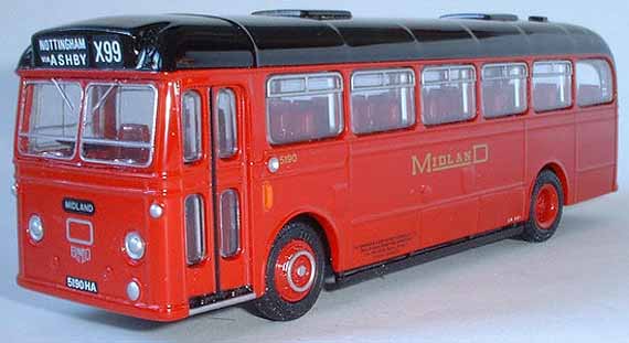 MIDLAND RED Leyland Leopard Willowbrook BET style.