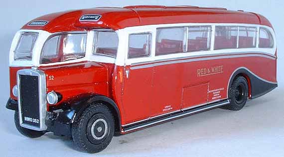 RED & WHITE Leyland Tiger Duple.