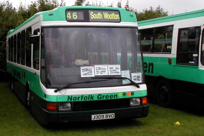 Norfolk Green Optare Delta J309BVO