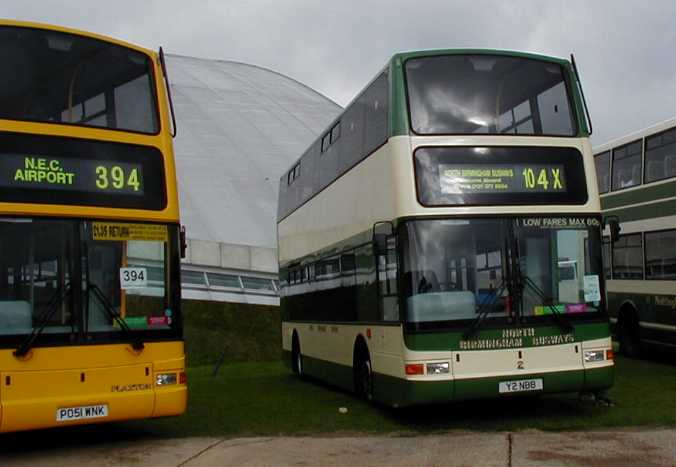 North Birmingham Busways Dennis Trident Plaxton President Y2NBB