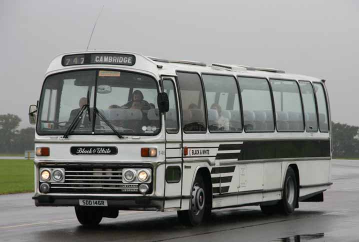 Black & White Leyland Leopard Plaxton Supreme 146