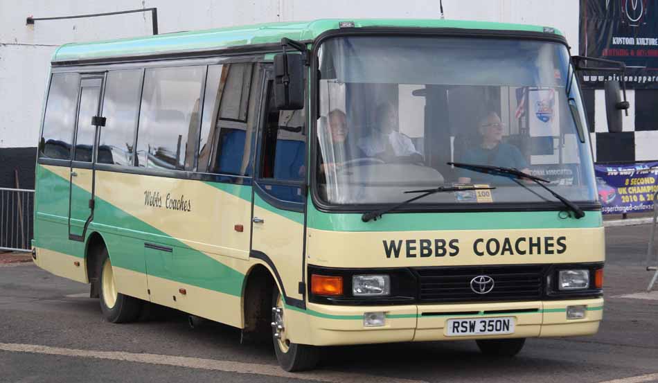 Webbs Coaches Toyota Coaster Caetano Optimo RSW350N