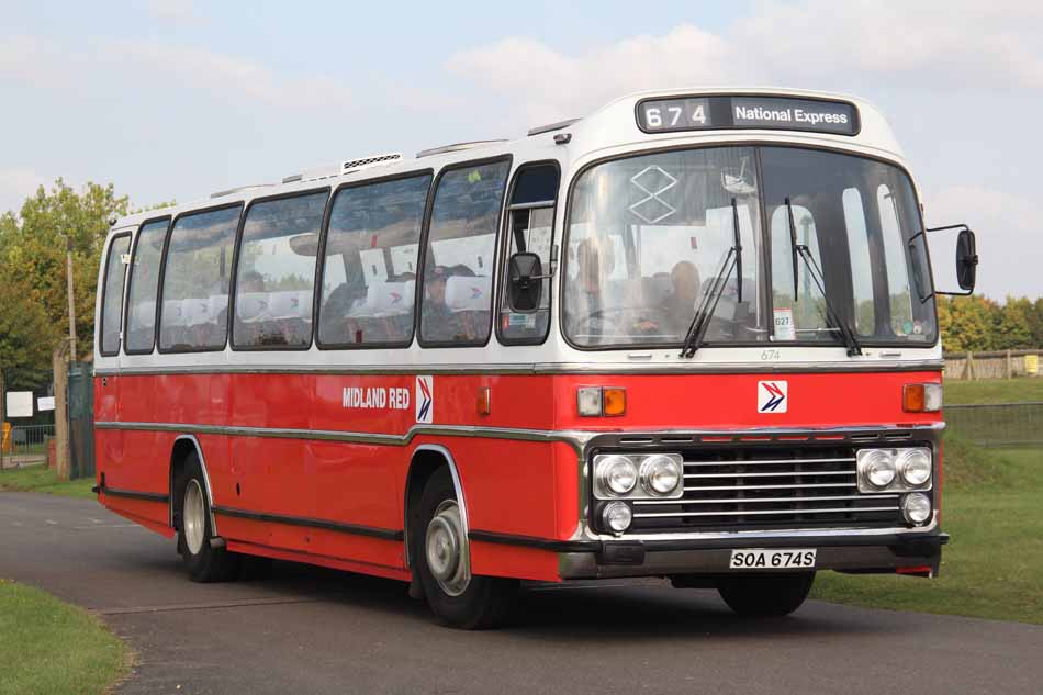 Midland Red Leyland Leopard PSU3 Plaxton Supreme 674