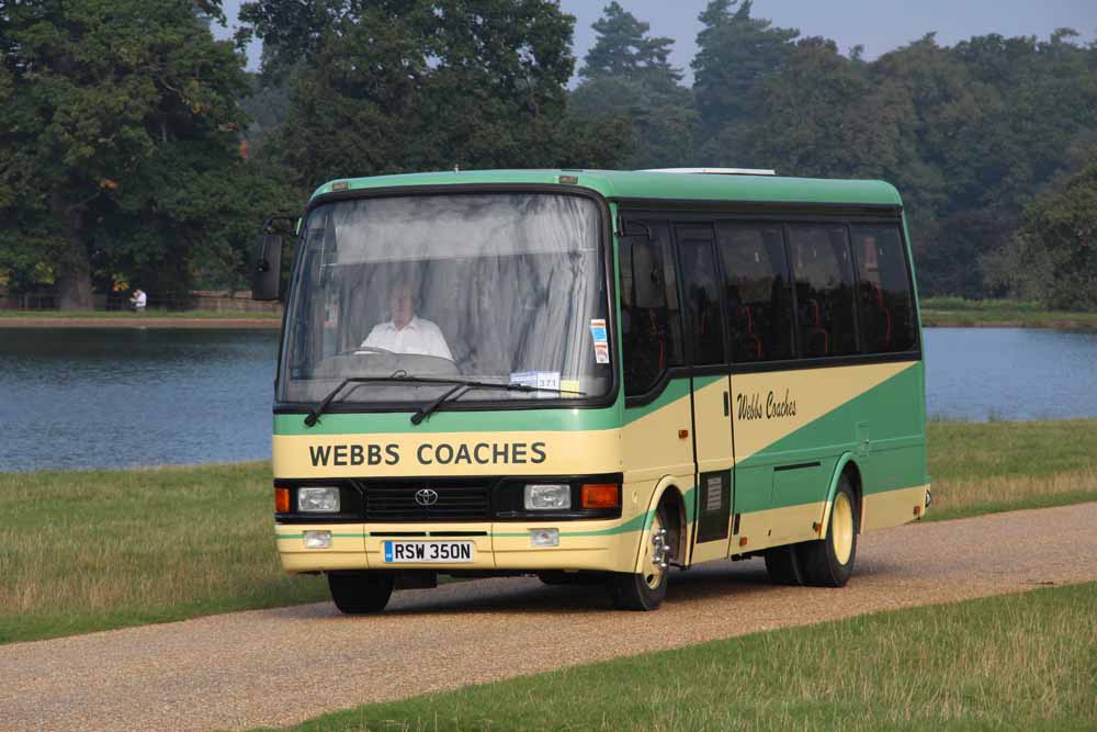 Webbs Coaches Toyota Coaster Caetano Optimo RSW350W