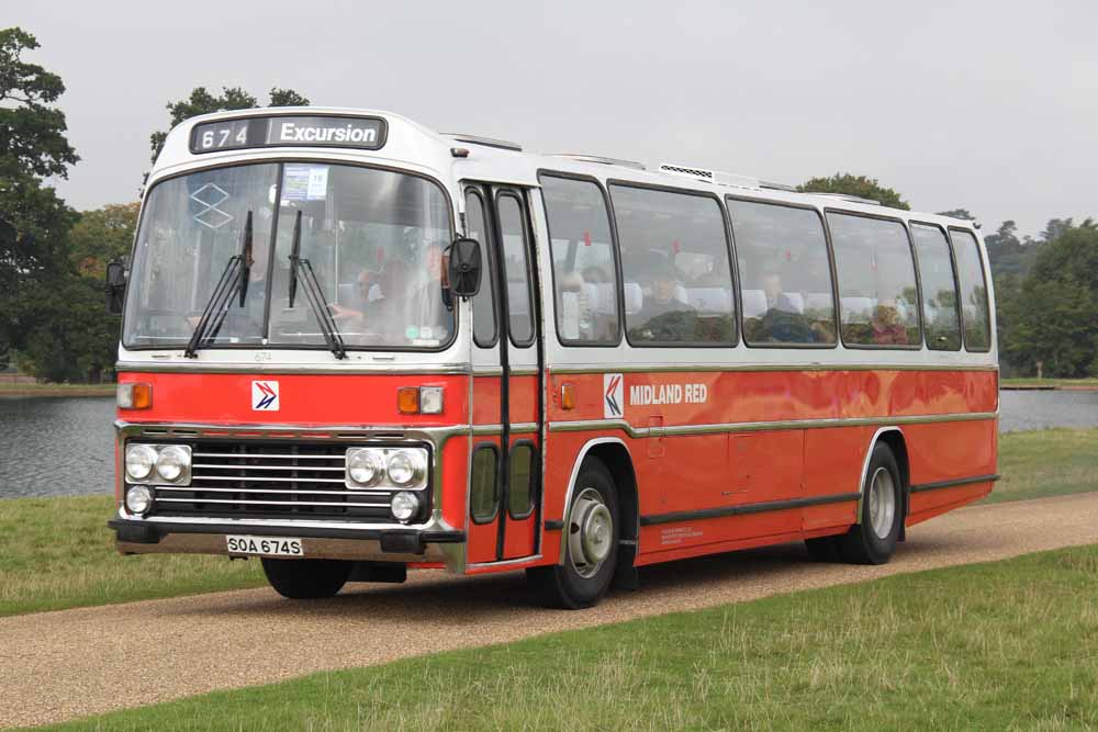 Midland Red Leyland Leopard Plaxton Supreme 674