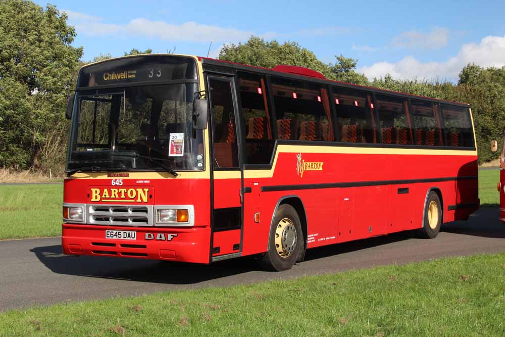 Barton DAF MB230 Plaxton Supreme IV 645