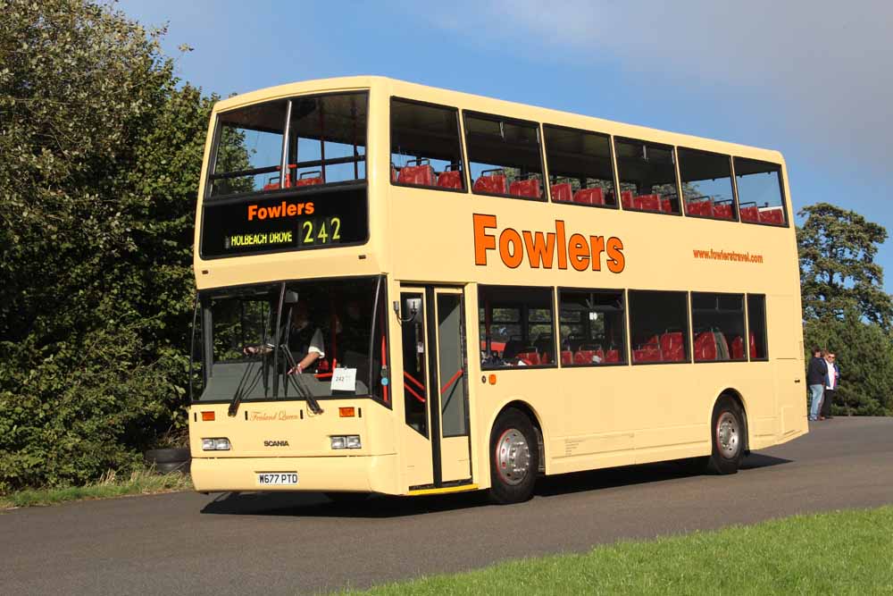 Fowlers Scania N113DRB East Lancs W677PTD