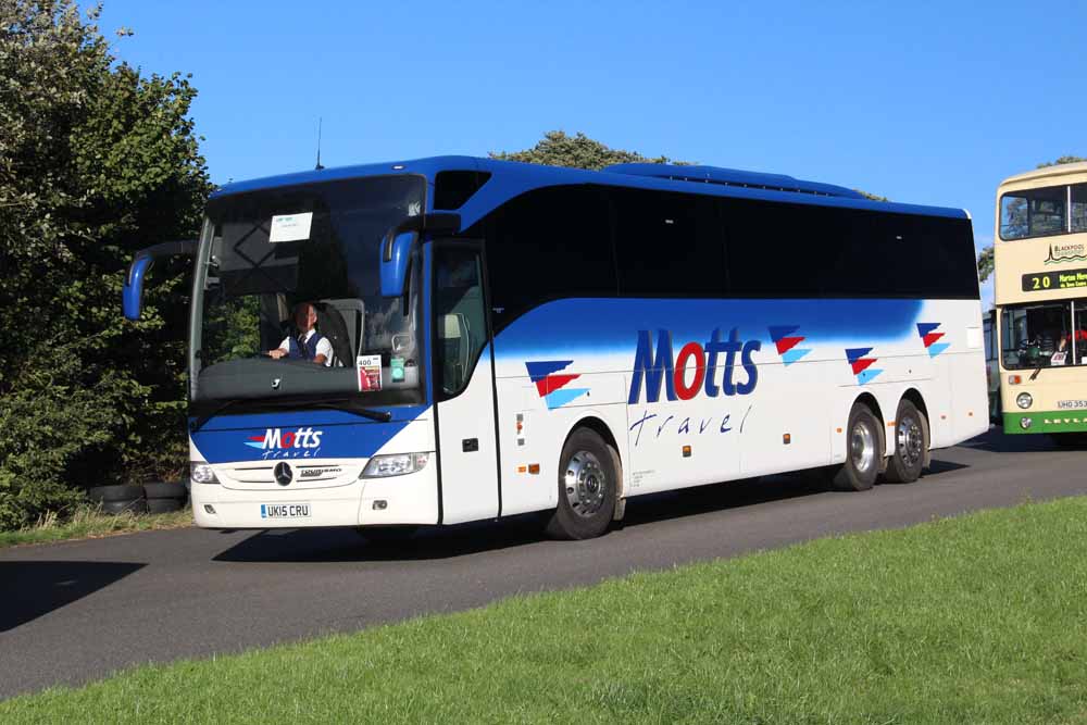 Motts Travel Mercedes Tourismo UK15CRU