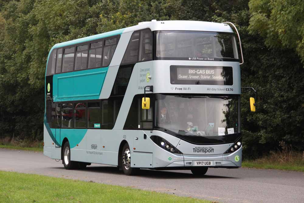 Nottingham Scania N280UD ADL Enviro400City 430