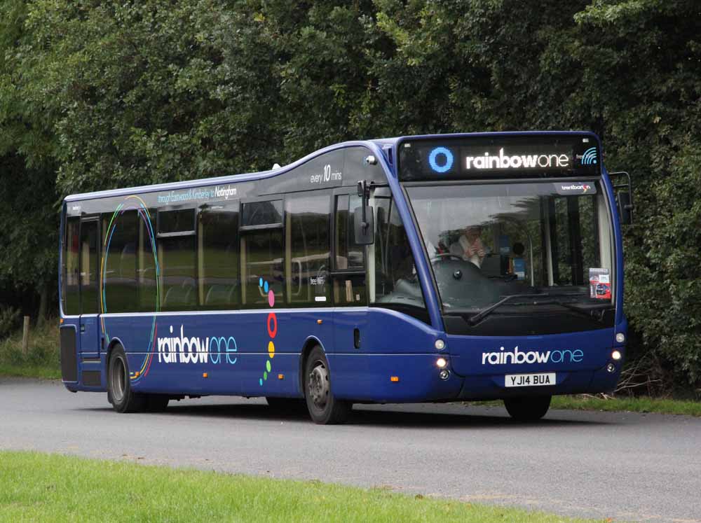 Trent Barton Optare Versa 844 rainbowone