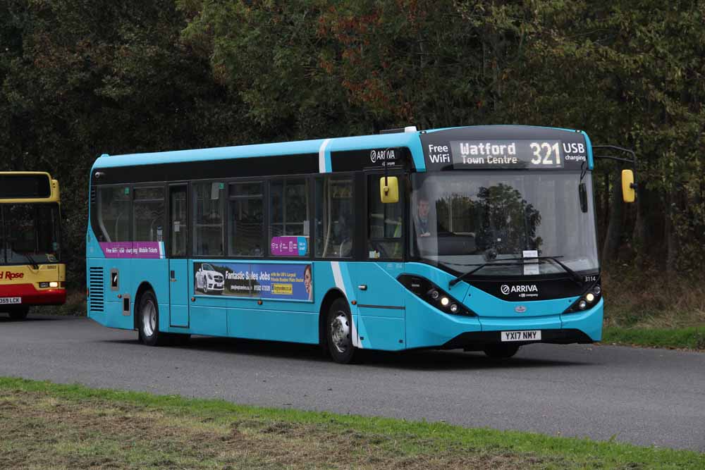 Arriva the Shires Alexander Dennis Enviro200MMC 3114