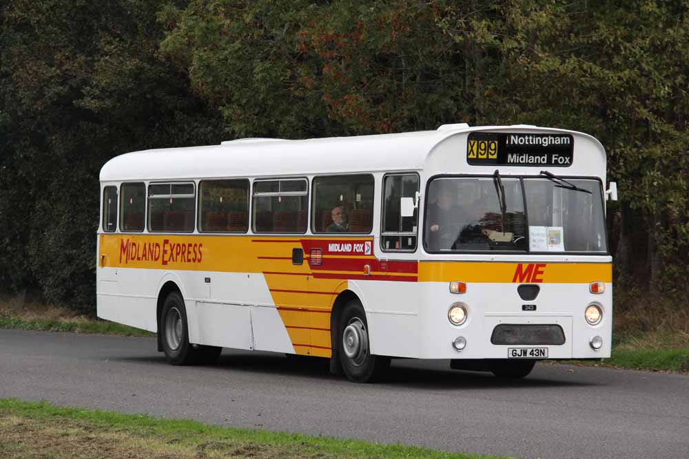 Midland Red Leyland Leopard Marshall 343 Midland Express