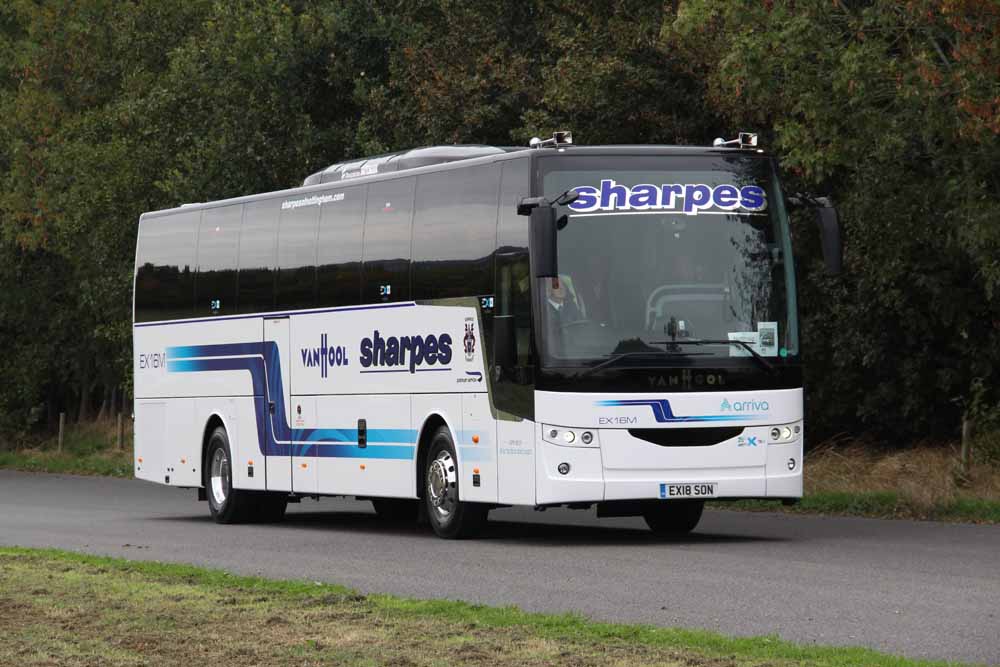 Sharpes of Nottingham Van Hool EX16M EX18SON