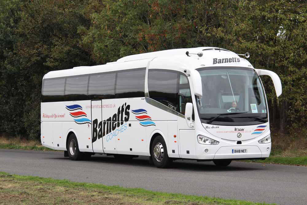 Barnetts Coaches Irizar i6 Miss Jessica