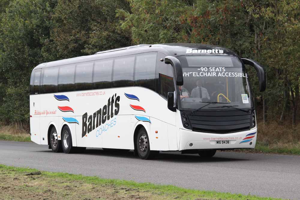 Barnetts Coaches Scania K340EB Caetano Levante MIG9438