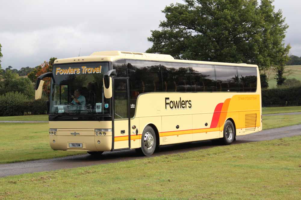 Fowlers Travel Volvo B12B Van Hool 761FOW