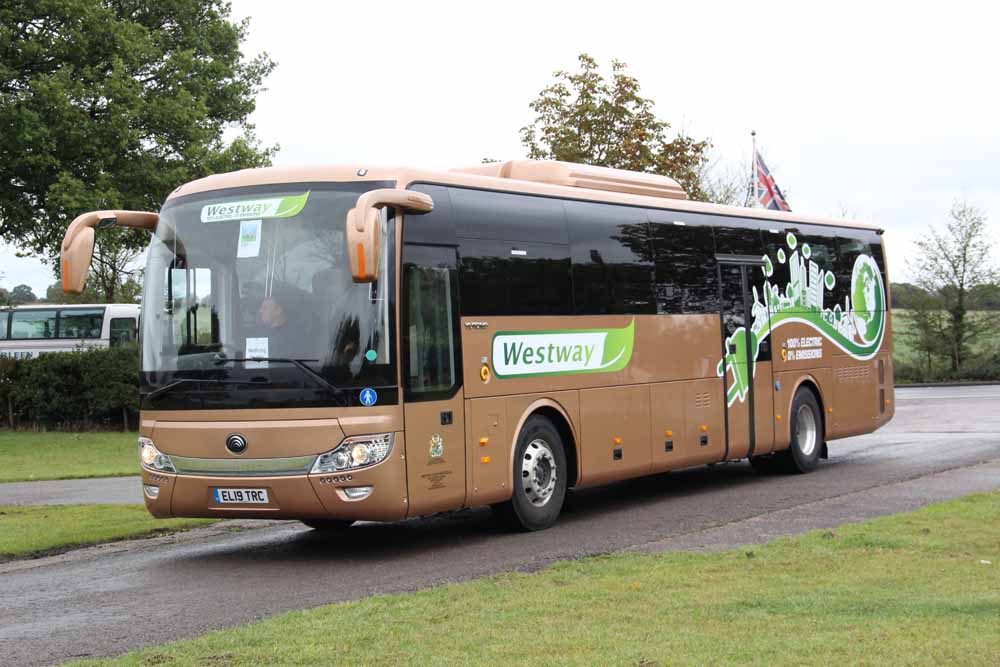 Westways Yutong electric coach EL19TRC