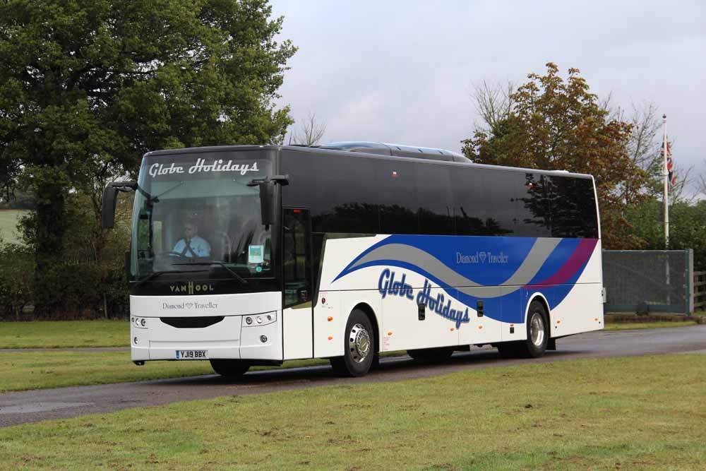 Globe Holidays Diamond Traveller Van Hool EX16M YJ19BBX