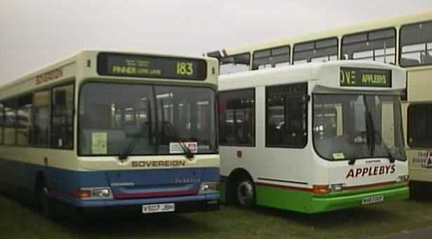 Sovereign Dennis Dart - Plaxton Pointer V507JBH and Applebys Dart SLF Caetano W483OUF