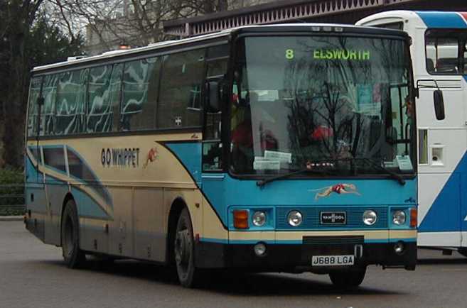 Go Whippet Van Hool Volvo B10M J688LGA