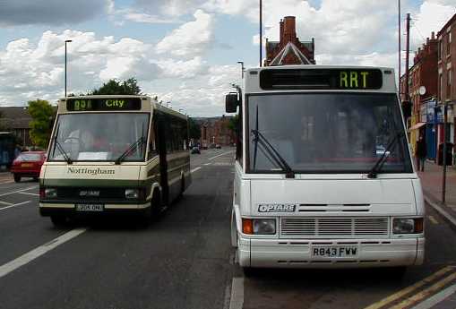 Red Rose & Nottingham MetroRiders L205ONU & R843FWW