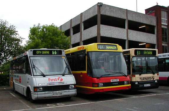 First PMT Optare Metrorider 396 & Delta SDA801