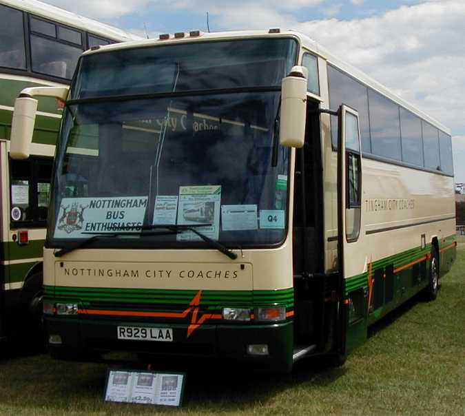 City of Nottingham Transport Volvo B10M Plaxton Excalibur R929LAA