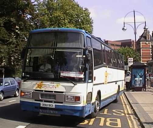 Burtons Volvo B10M Plaxton Paramount 3500 XSU913