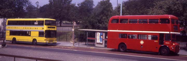 Beeline Leyland Olympian ECW coach & London Routemaster