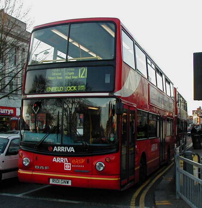 Arriva London: DLA1 DAF DB250 Alexander ALX400