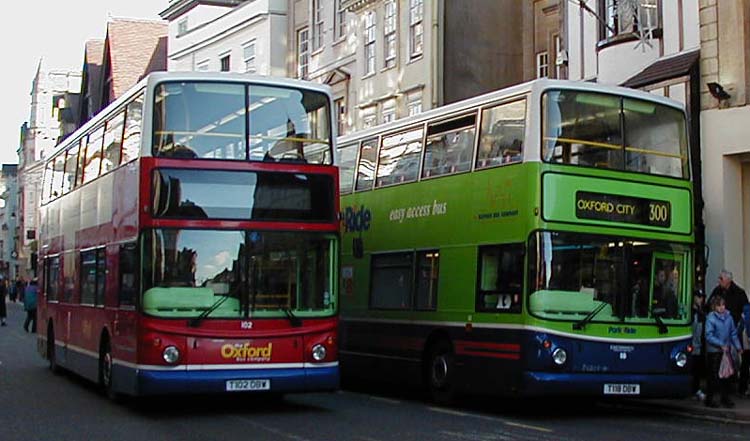 Oxford Park & Ride Dennis Trident Alexander ALX400 102 & 118