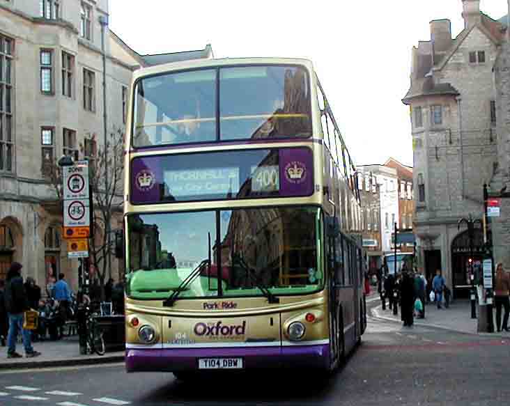 Oxford Park & Ride Golden Jubilee Dennis Trident Alexander ALX400 104