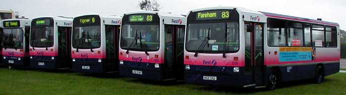 First Provincial Wright bodied Dennis Darts 1359-1362