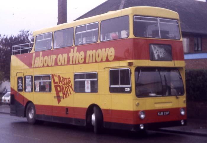 Labour Party London Leyland Fleetline MCW KJD23P