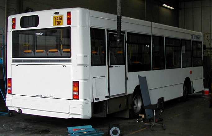 Lutonian Dennis Dart MPD Plaxton Y451TBF