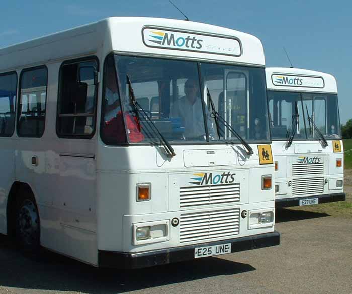 Motts Travel Leyland Tiger Alexander Belfast E25UNE & E27UNE