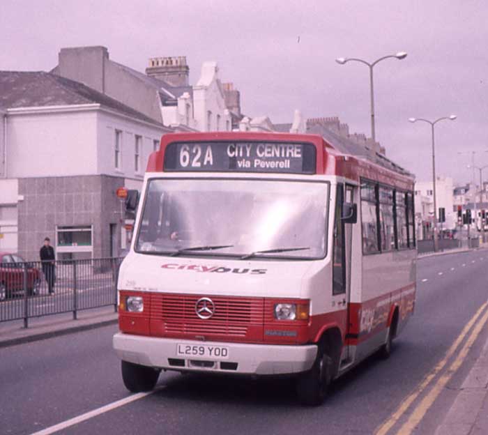 Plymouth CityBus Mercedes 709D Plaxton Beaver