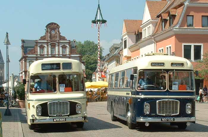 Crosville & Royal Blue REs in Speyer Town Centre