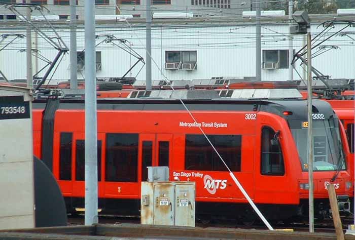 San Diego Metropolitan Transit Siemens S70 tram 3002