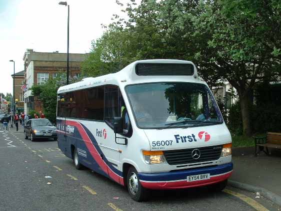 First Essex Plaxton Cheetah 3 bodied Mercedes Vario 814D 56007