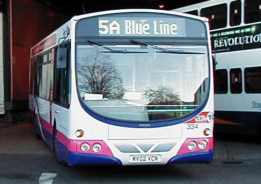 First Northampton Volvo B7L Wright 334