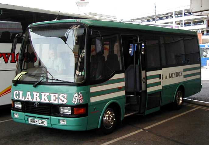 Clarkes Toyota Coaster Caetano Optimo R182LBC