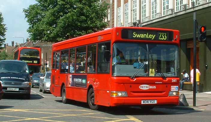 Metrobus Dennis Dart Plaxton Pointer MPD 341