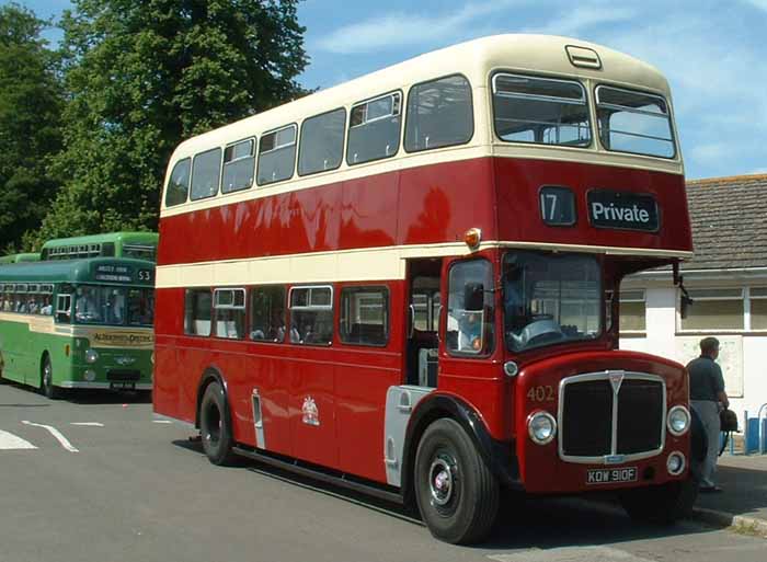 Southampton AEC Regent V Neepsend 402, KOW910F