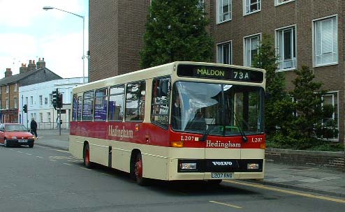 Hedingham Omnibuses Volvo B6 Alexander Dash