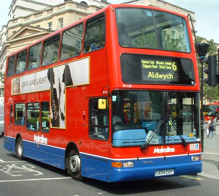 Metroline Volvo B7TL Plaxton President VP539