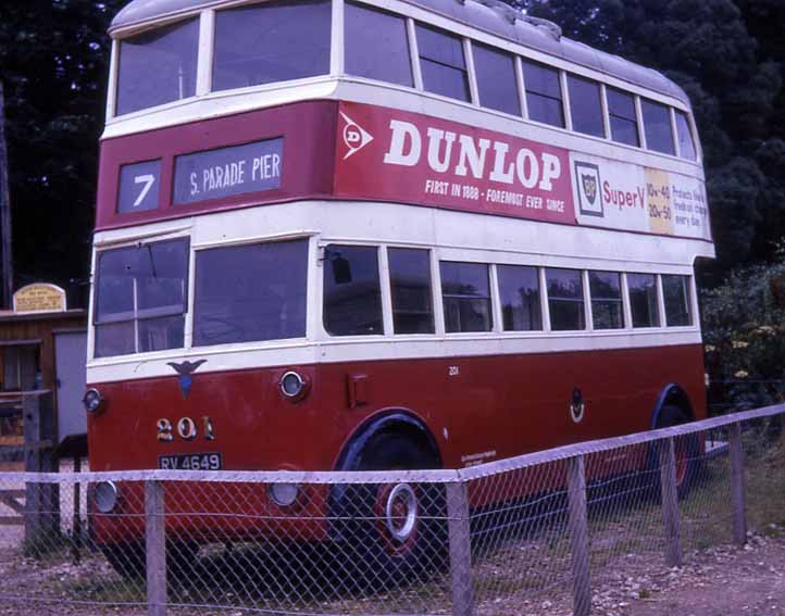 Portsmouth City Transport AEC 661T Trolleybus