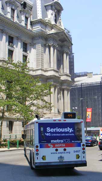 SEPTA New Flyer D40LF 5467