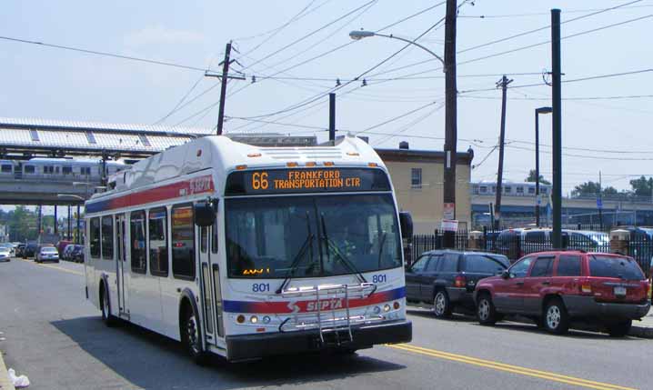 SEPTA New Flyer trolleybus 801