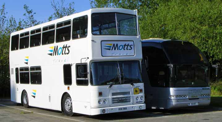 Motts Neoplan Starliner 90WFC & CIE Volvo Olympian Alexander KSK966